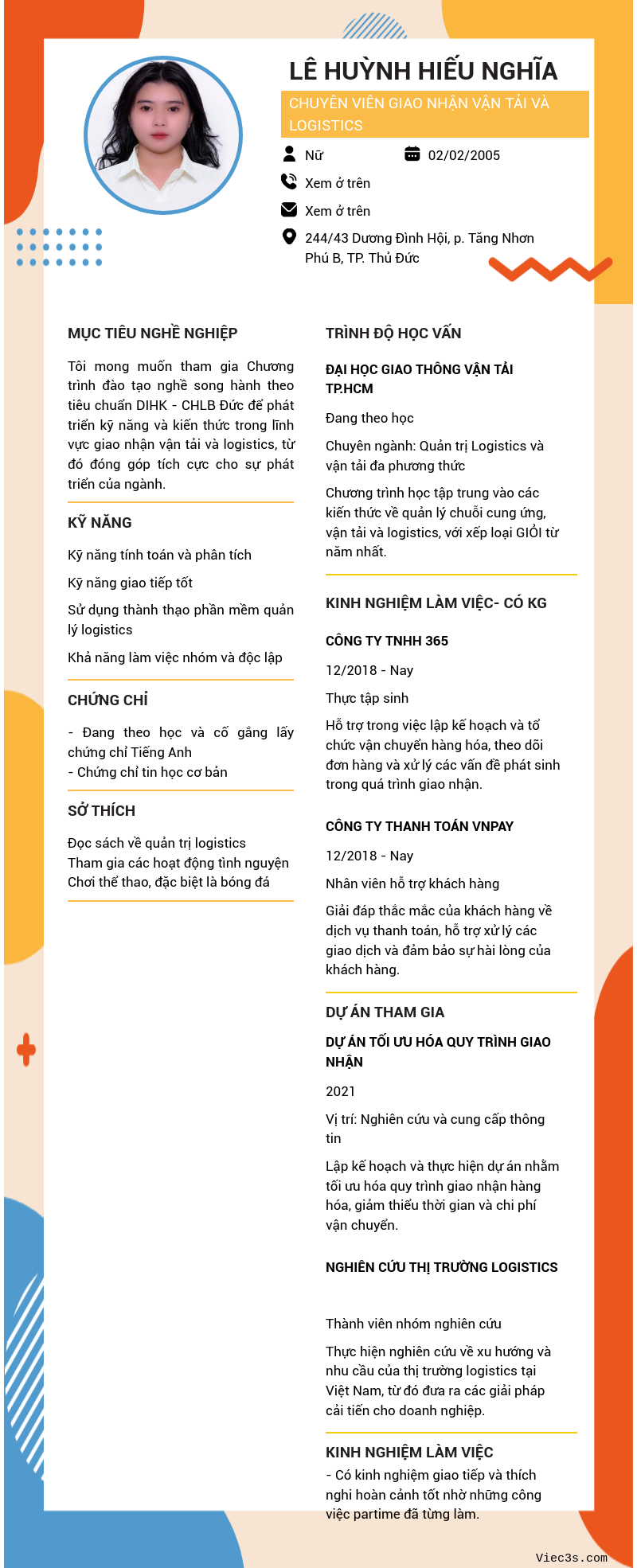 CV ứng viên