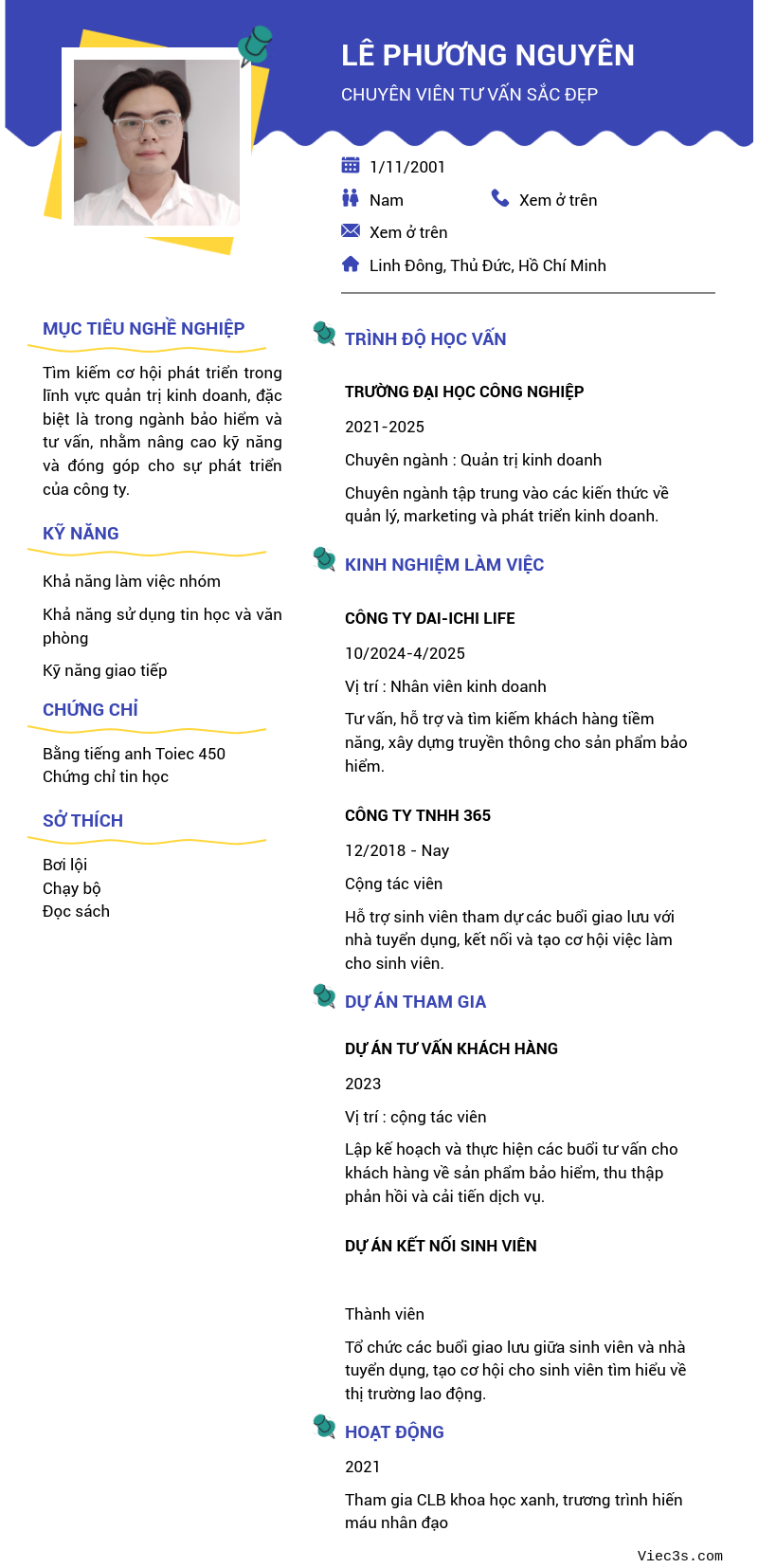 CV ứng viên