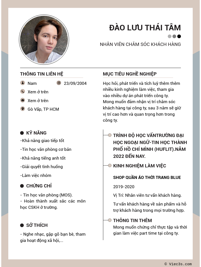 CV ứng viên