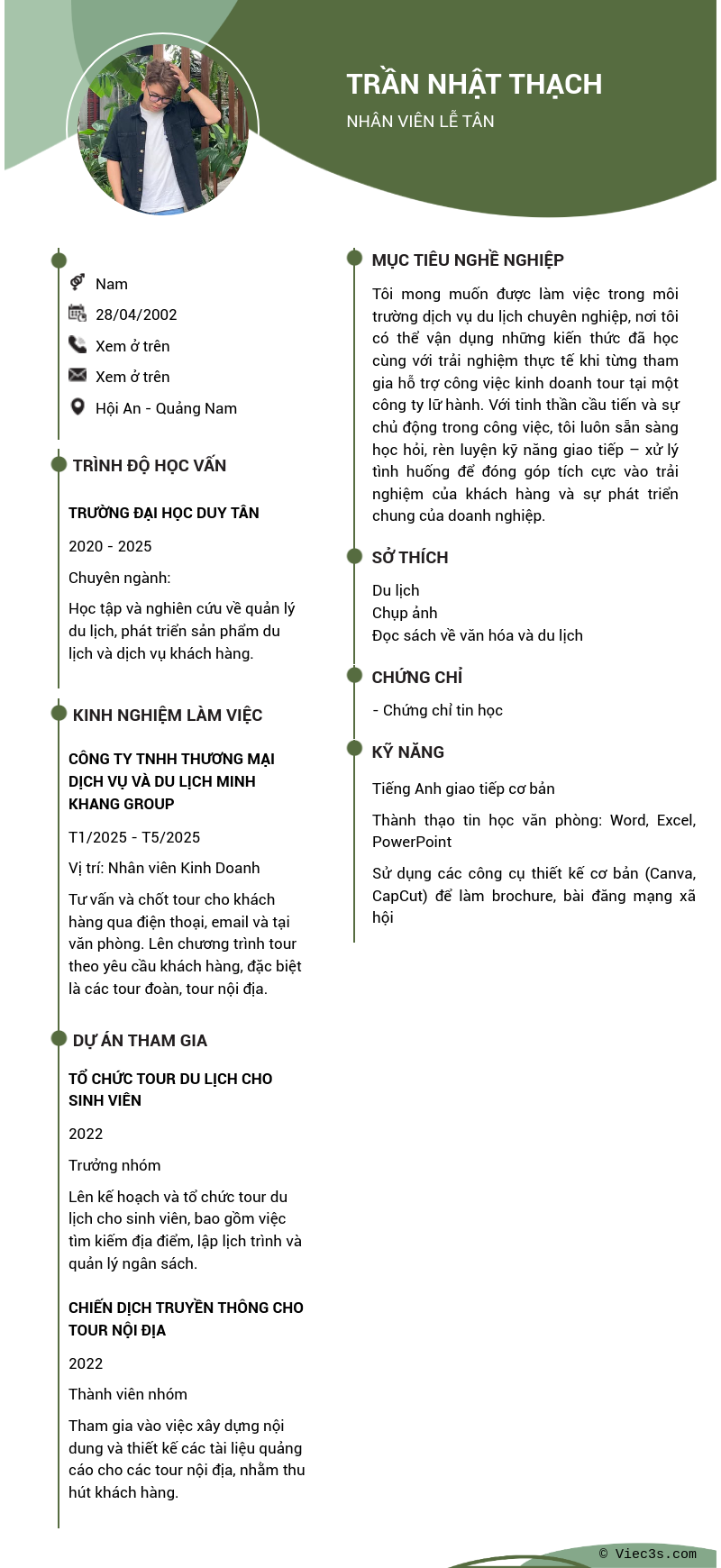 CV ứng viên