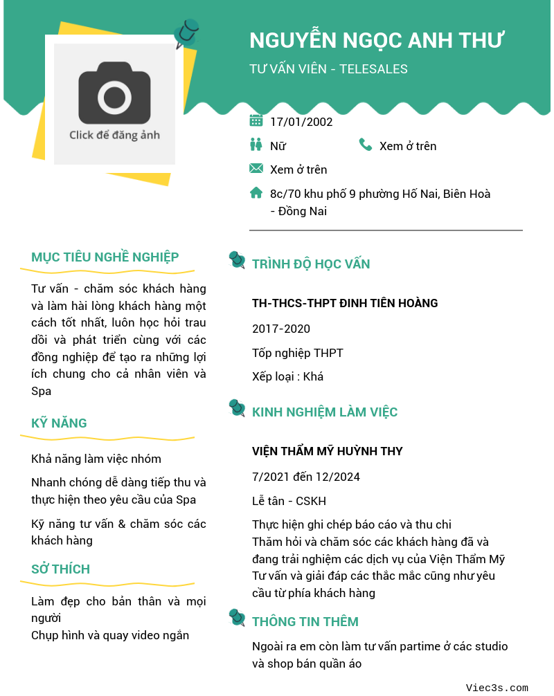 CV ứng viên