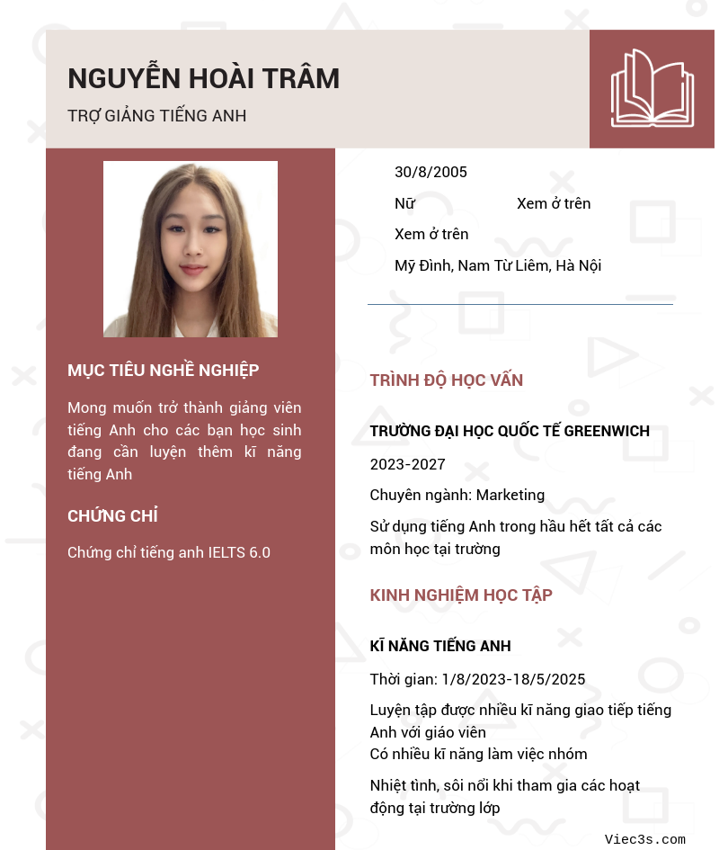 CV ứng viên