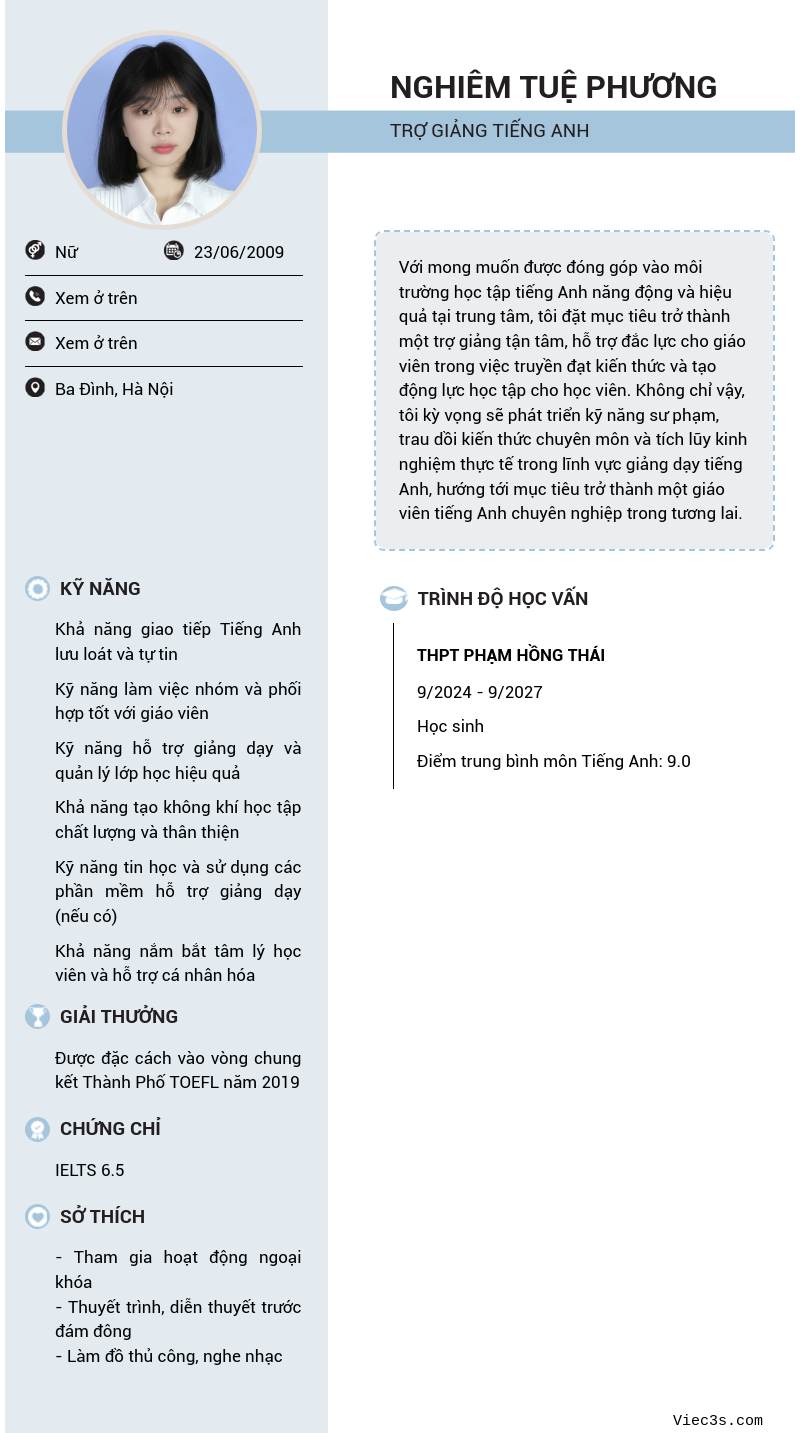 CV ứng viên