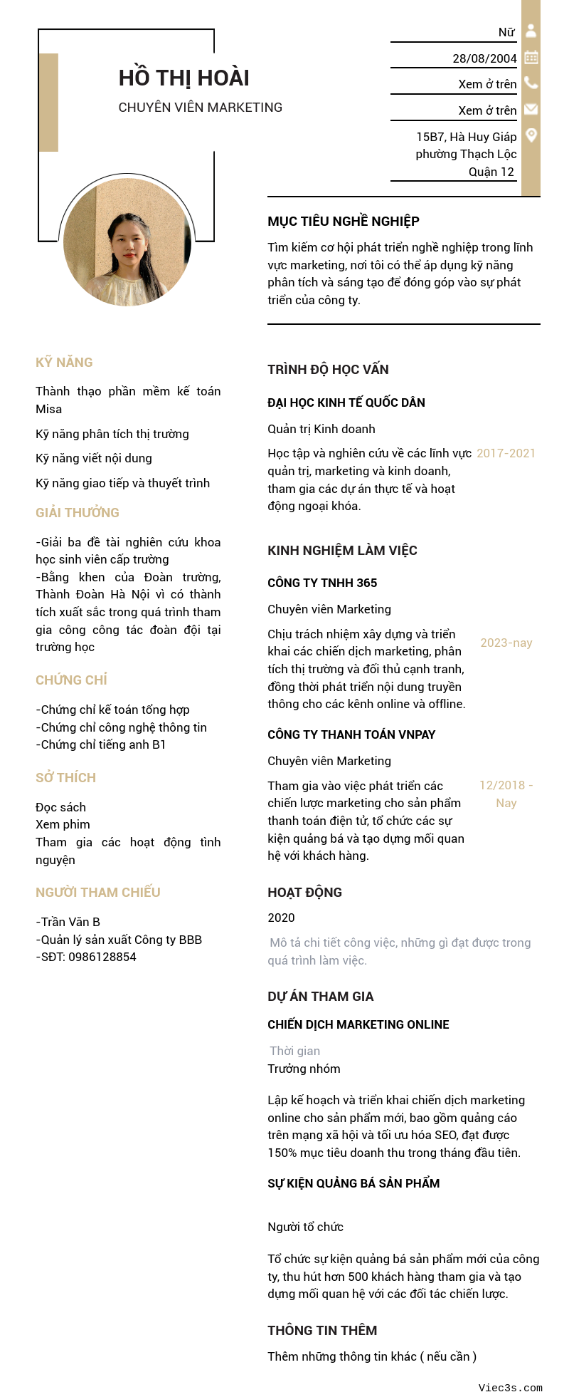 CV ứng viên