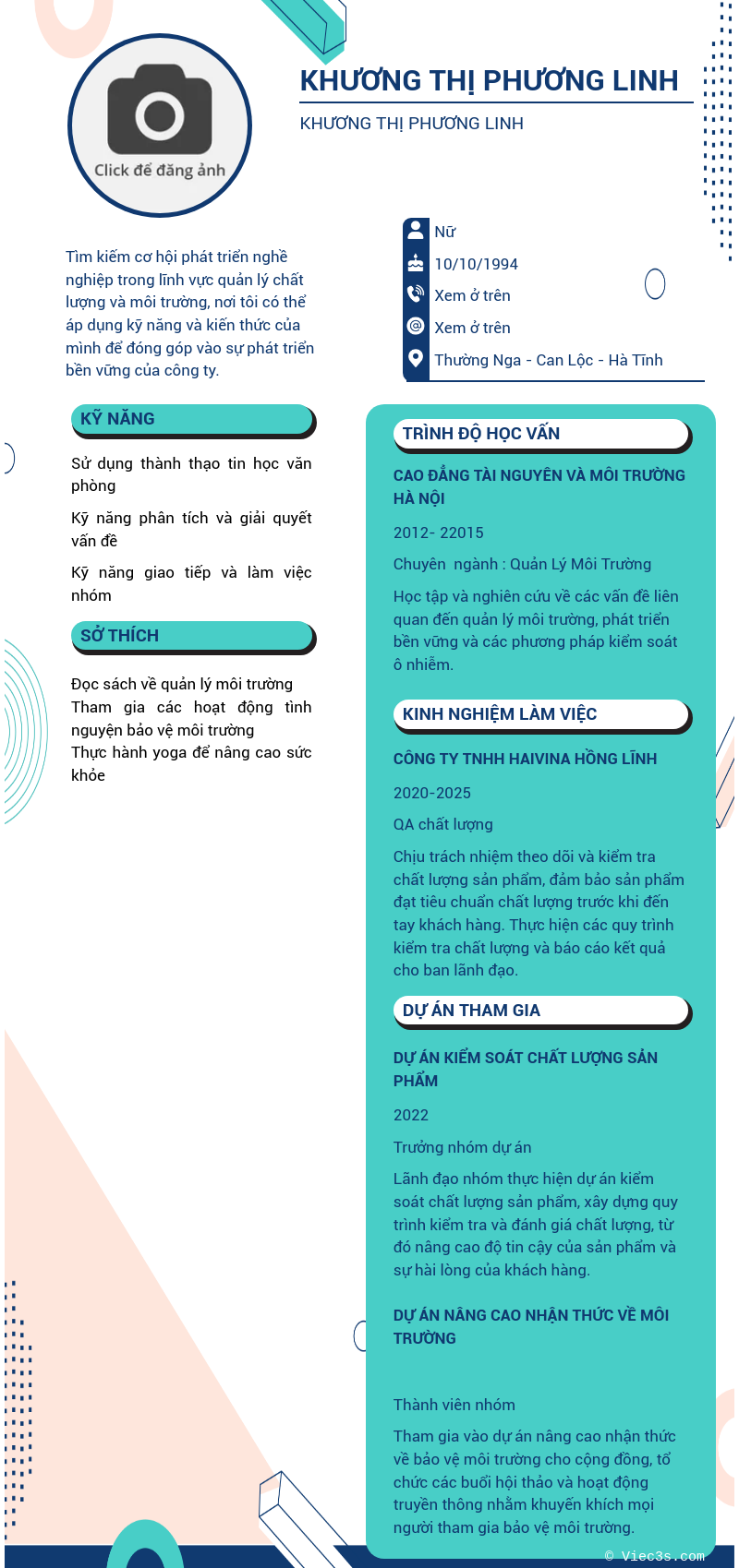 CV ứng viên