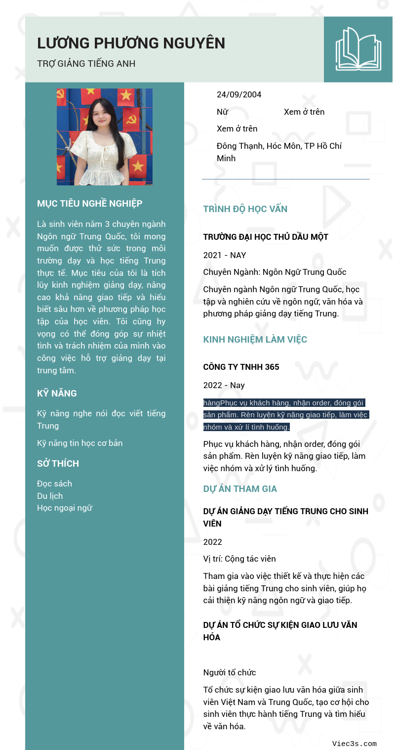 CV ứng viên