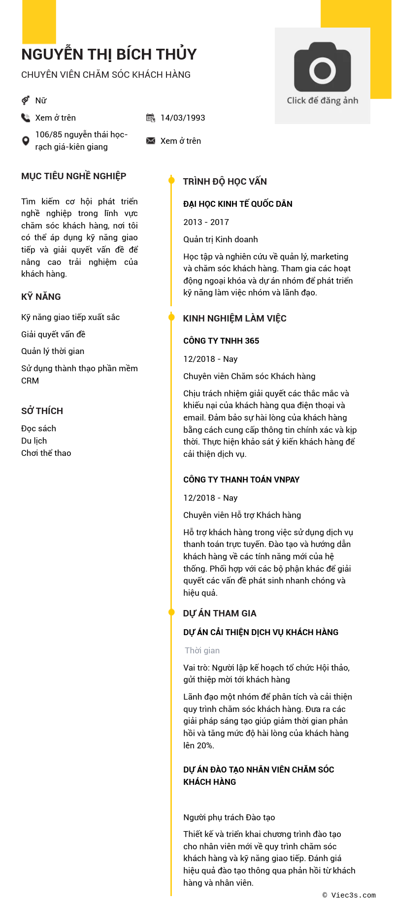 CV ứng viên