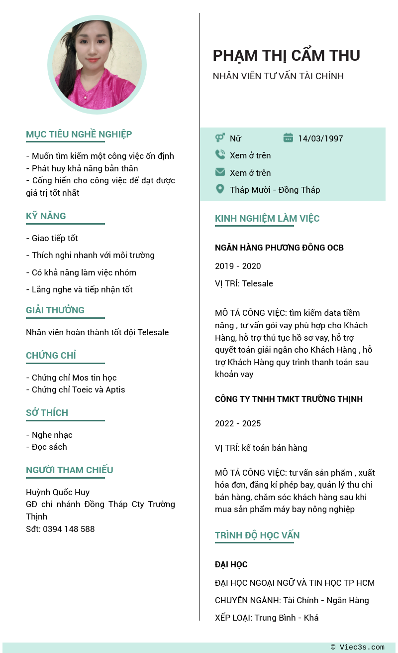 CV ứng viên