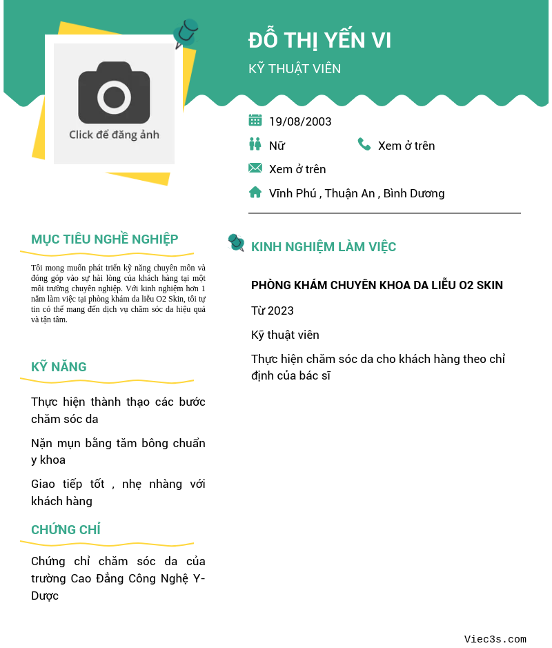 CV ứng viên