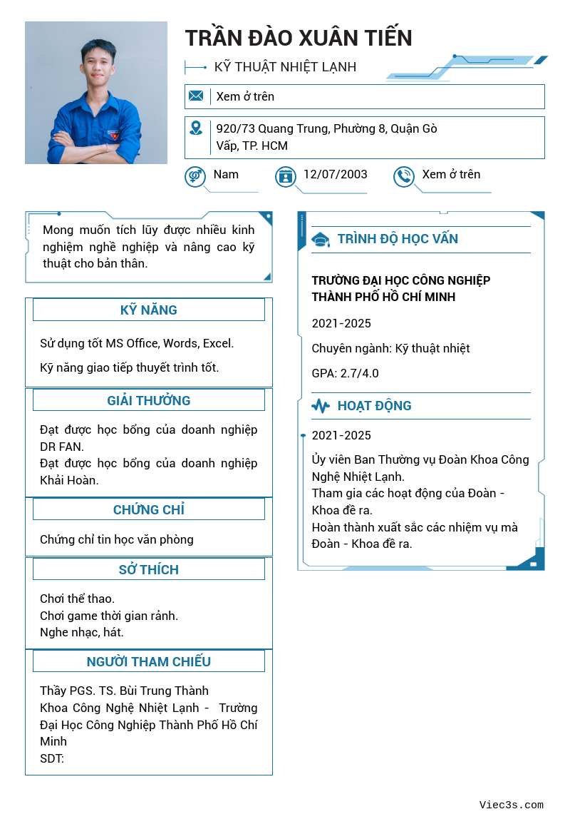 CV ứng viên