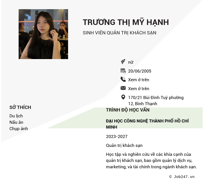 CV ứng viên