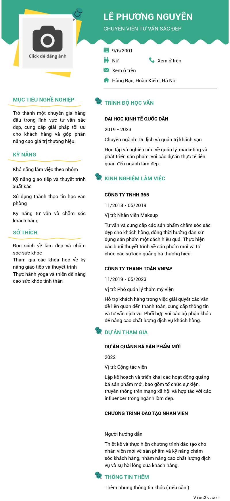 CV ứng viên