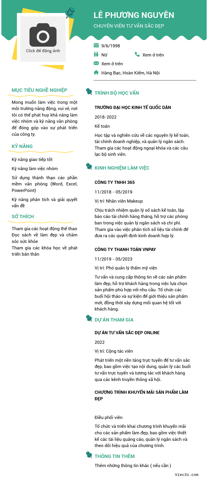 CV ứng viên