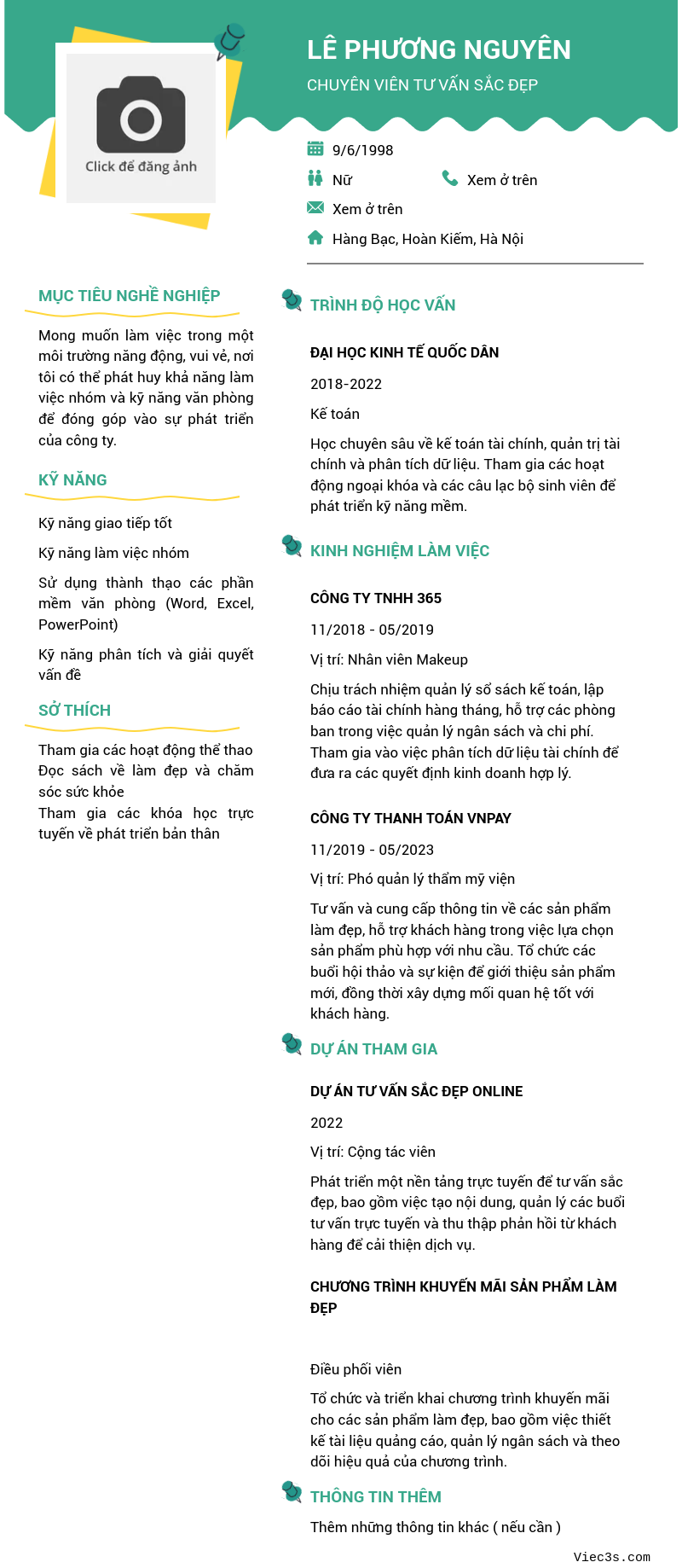 CV ứng viên