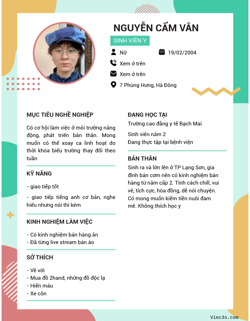 CV ứng viên