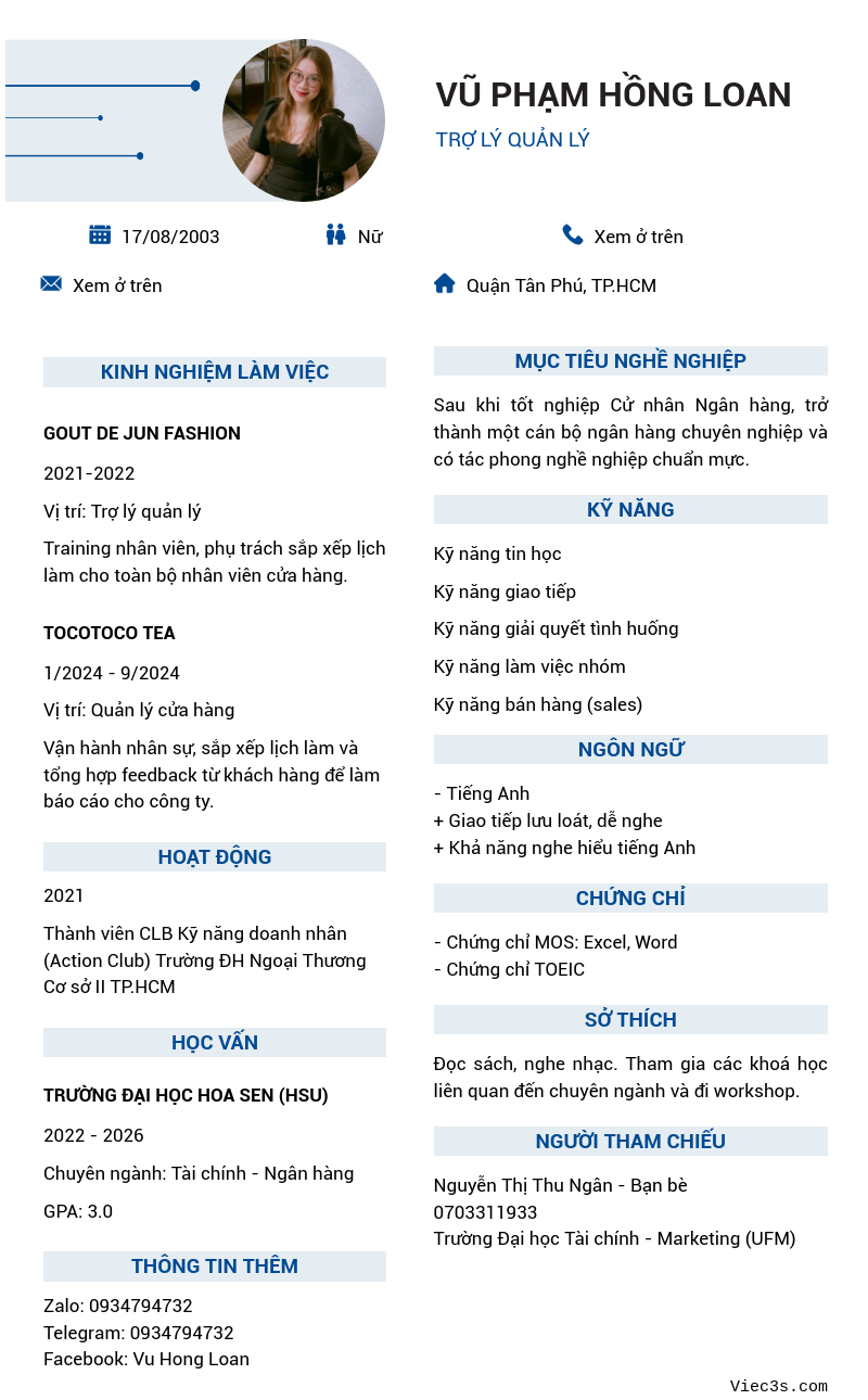 CV ứng viên