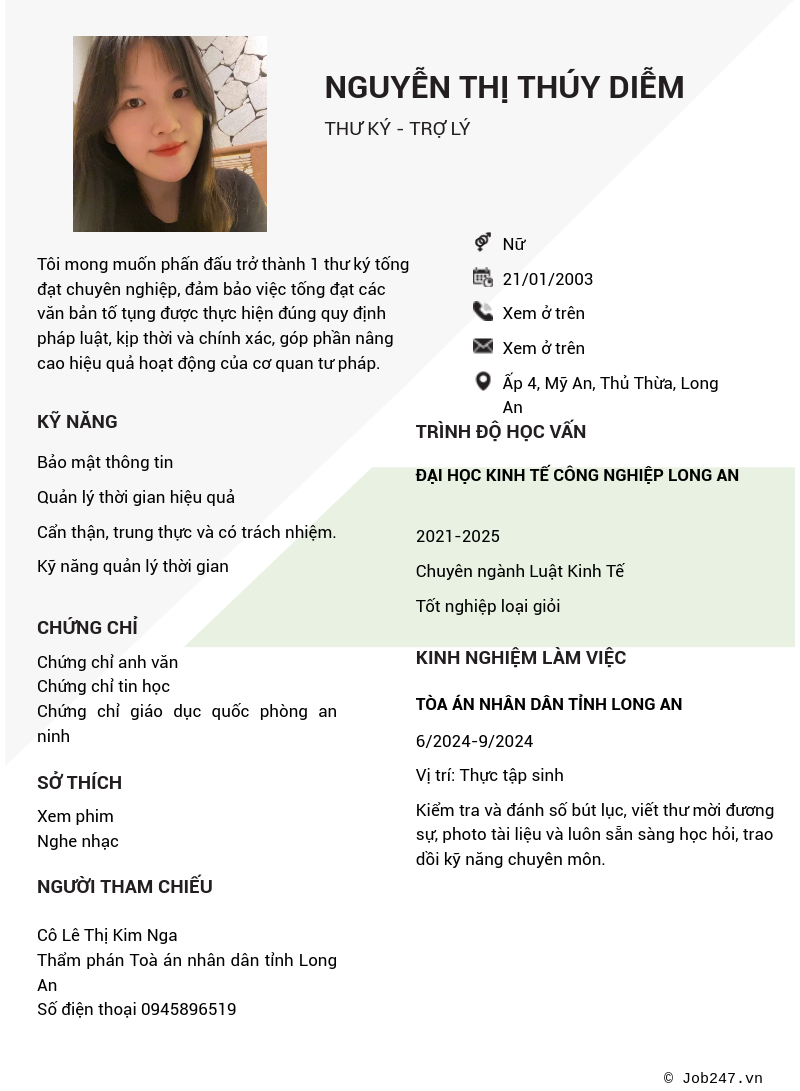 CV ứng viên