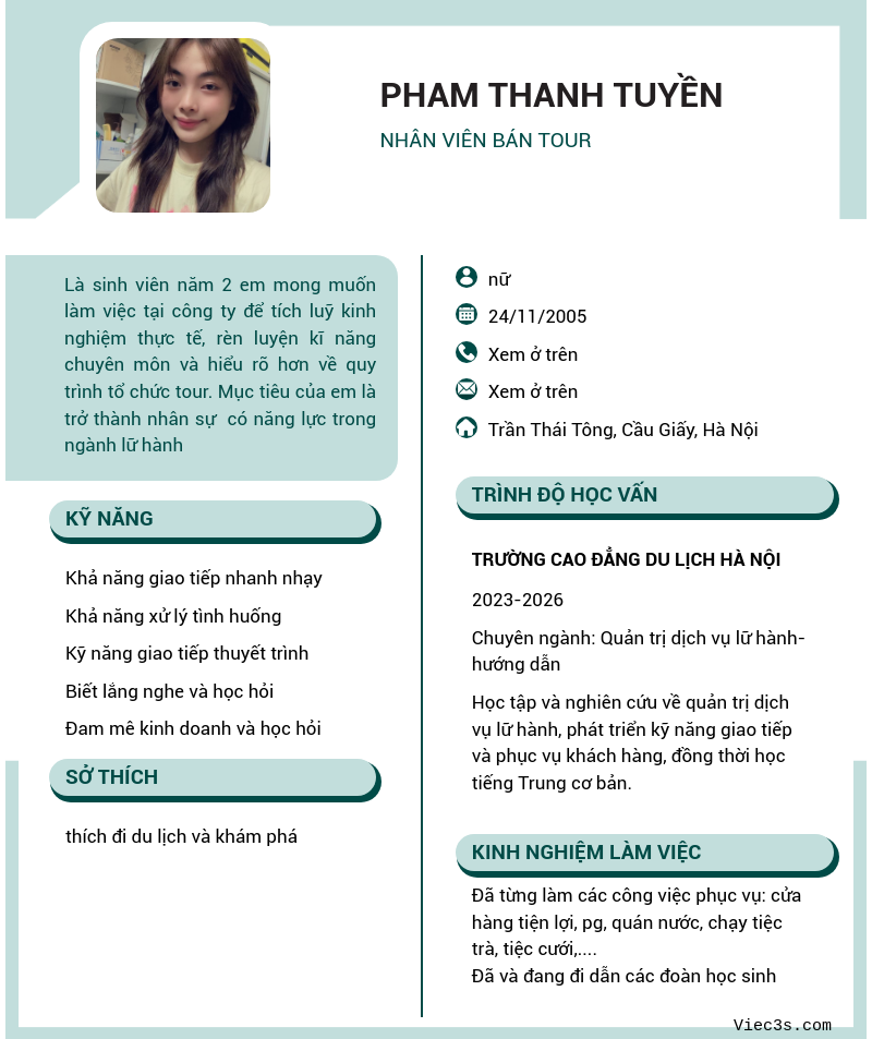 CV ứng viên
