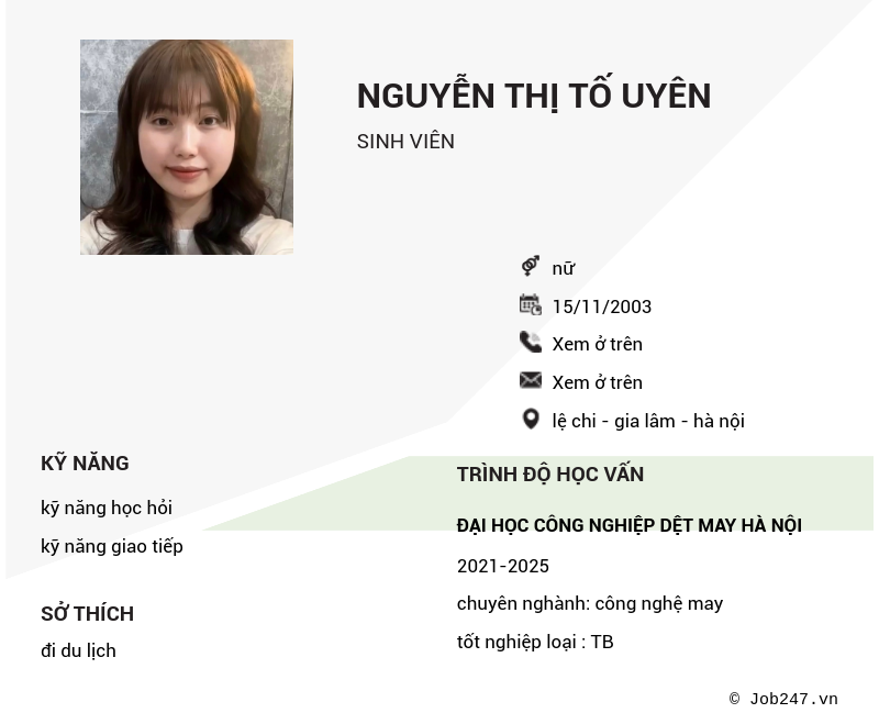 CV ứng viên
