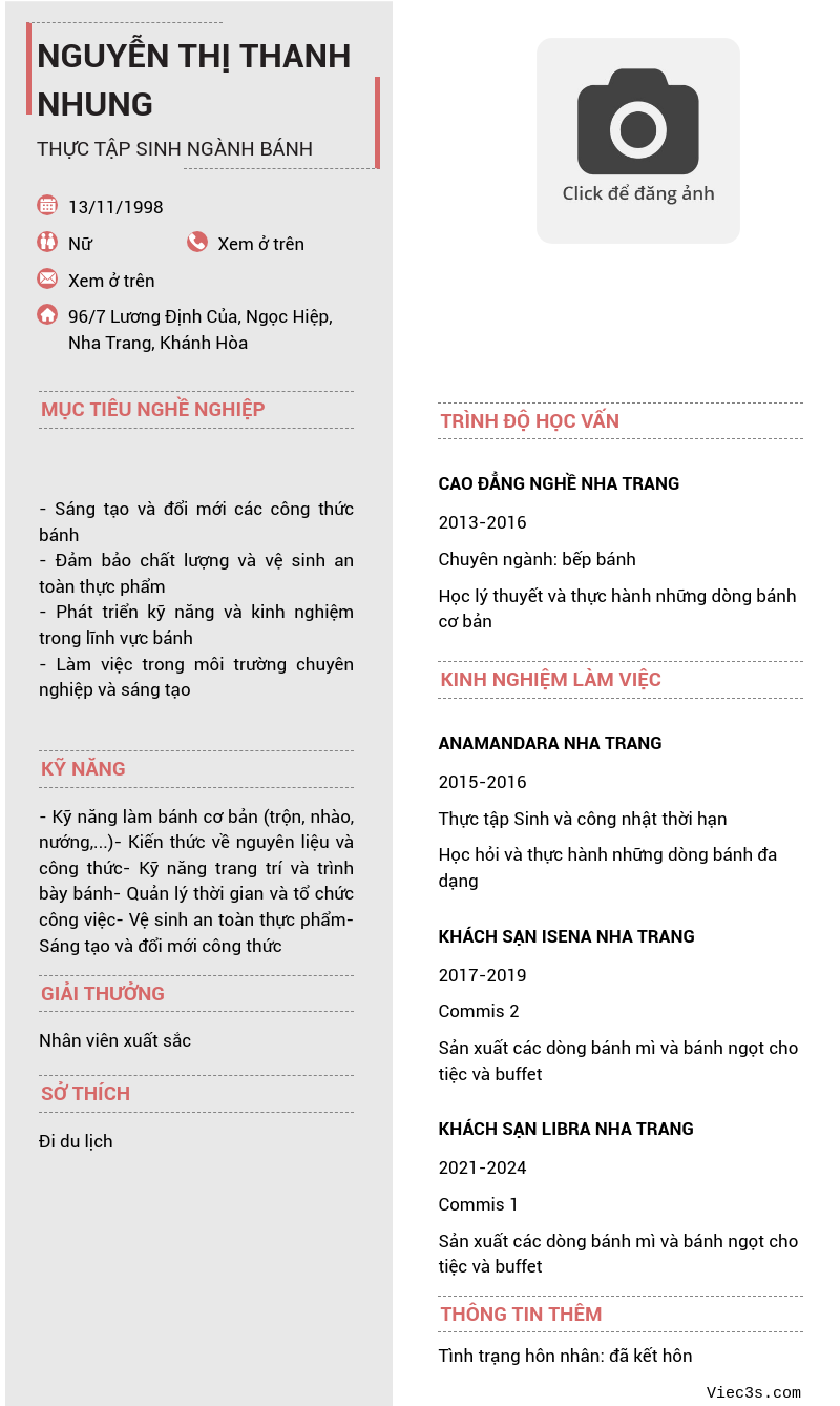 CV ứng viên