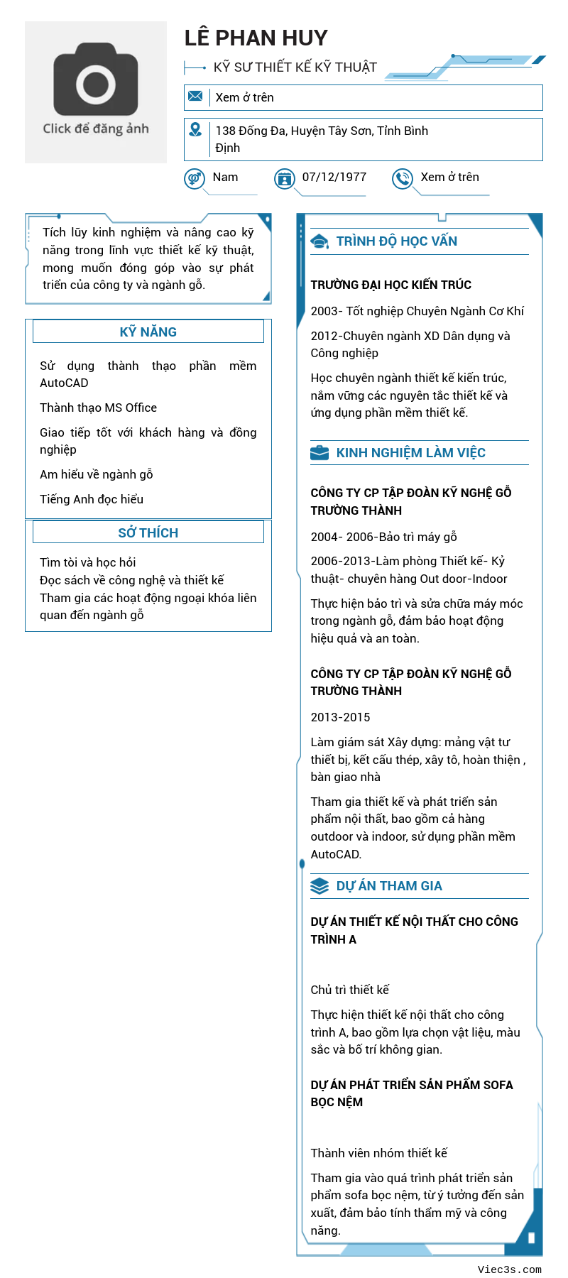 CV ứng viên