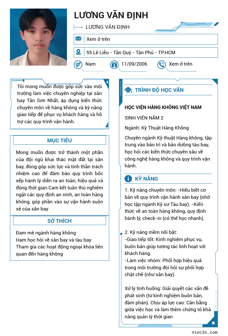 CV ứng viên