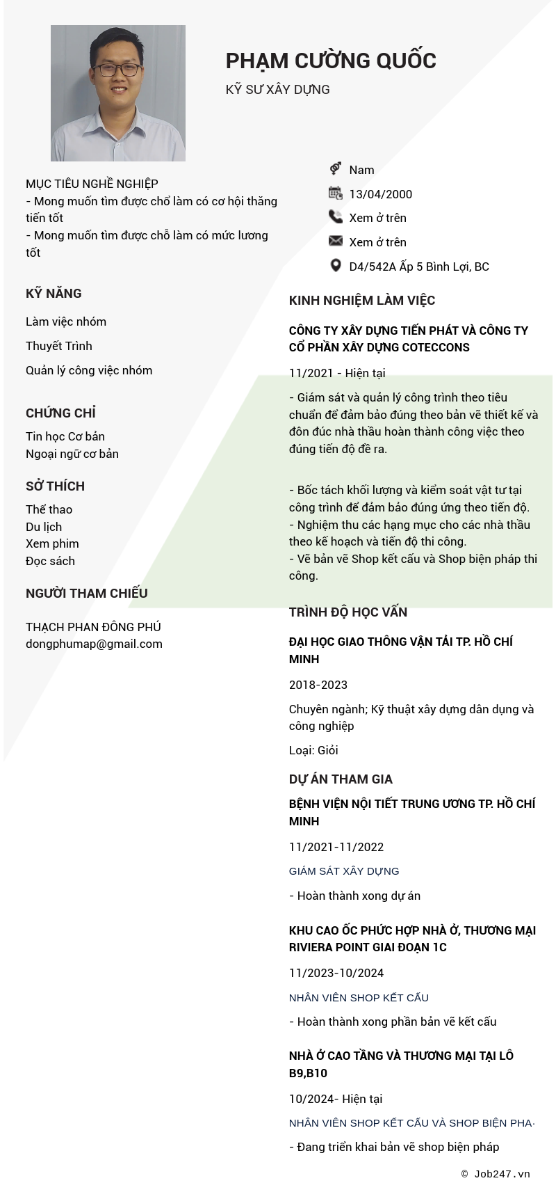 CV ứng viên