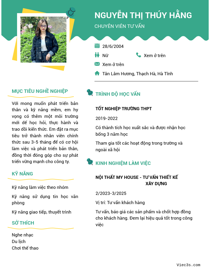 CV ứng viên