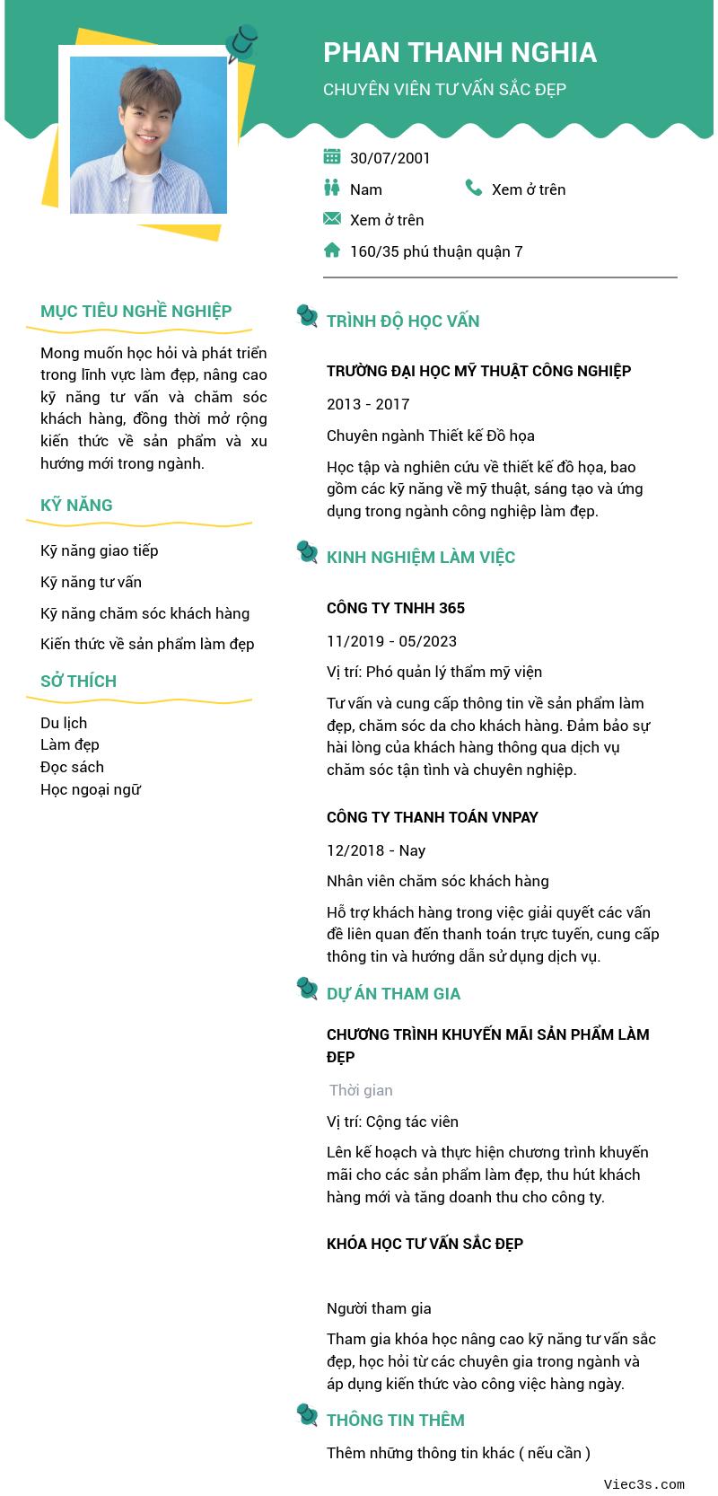 CV ứng viên