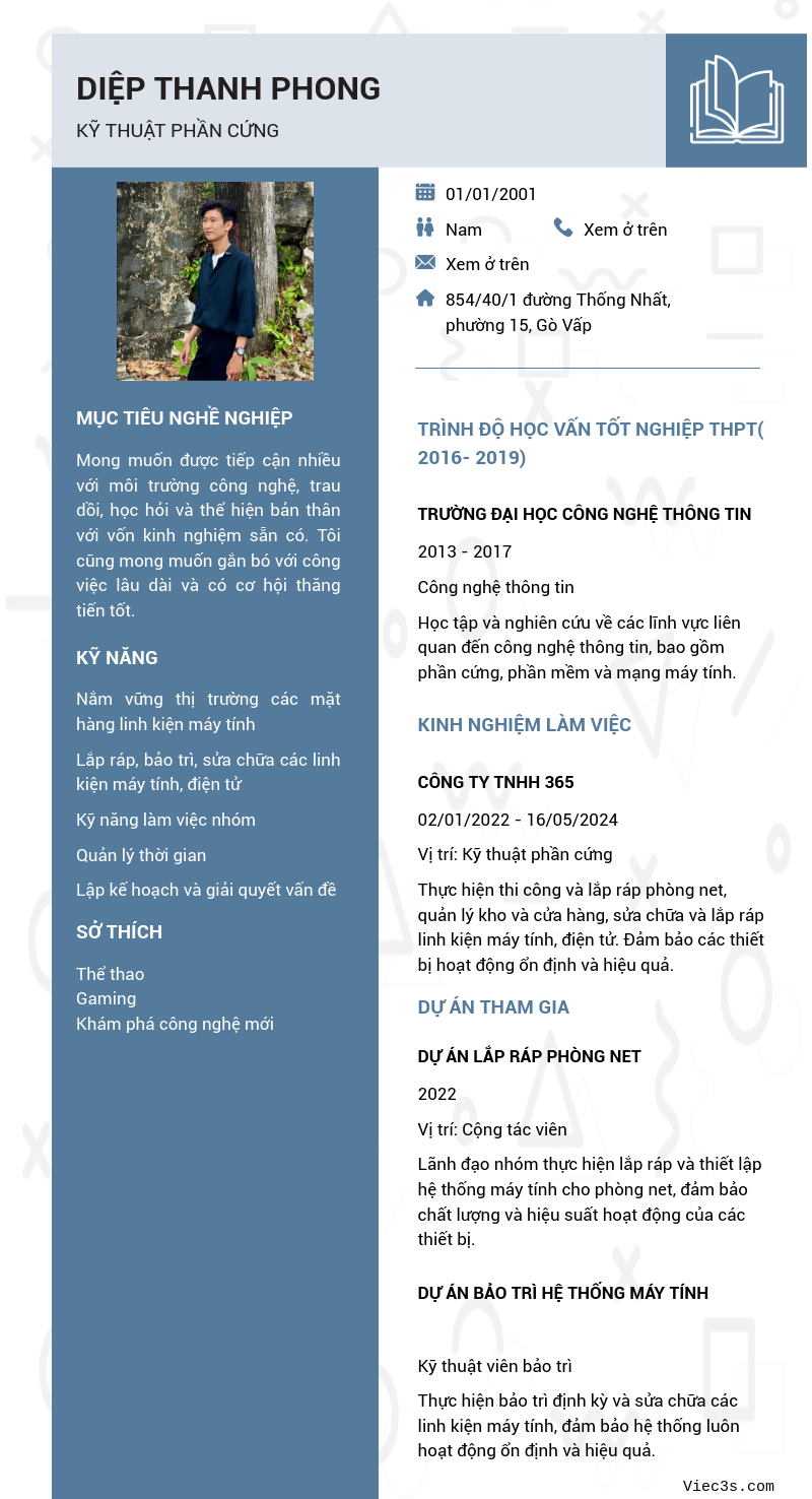 CV ứng viên