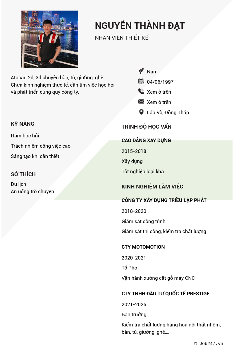CV ứng viên
