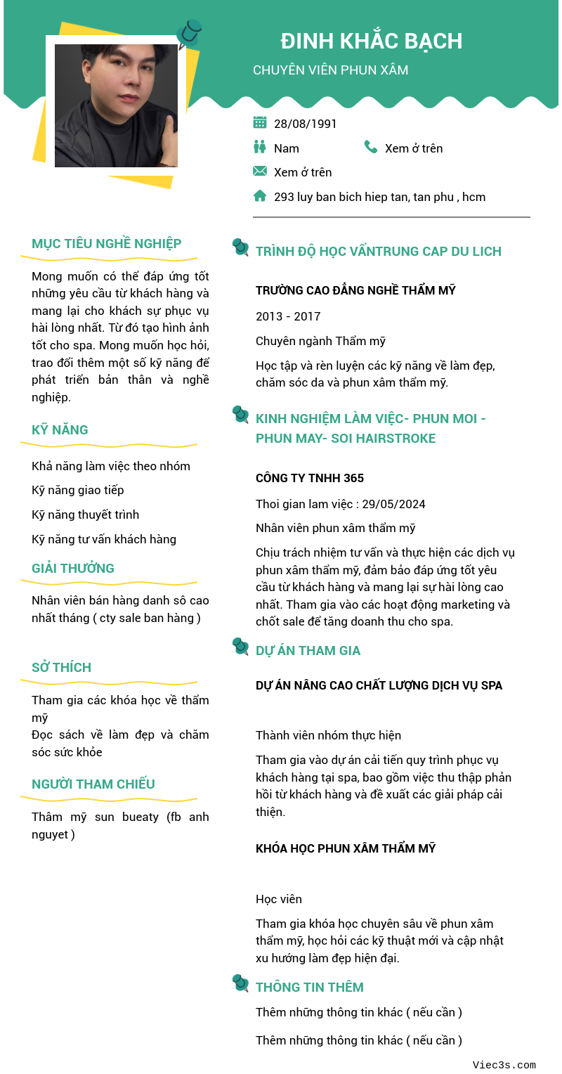 CV ứng viên