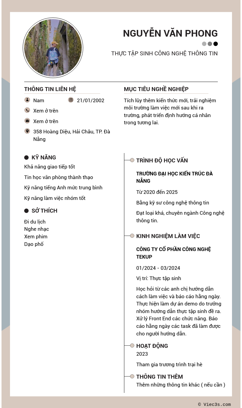 CV ứng viên