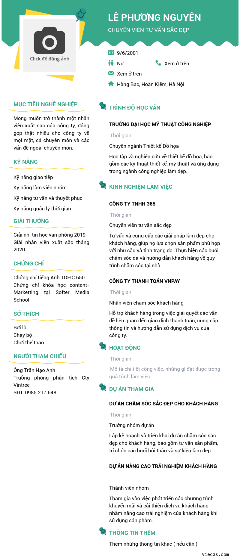 CV ứng viên