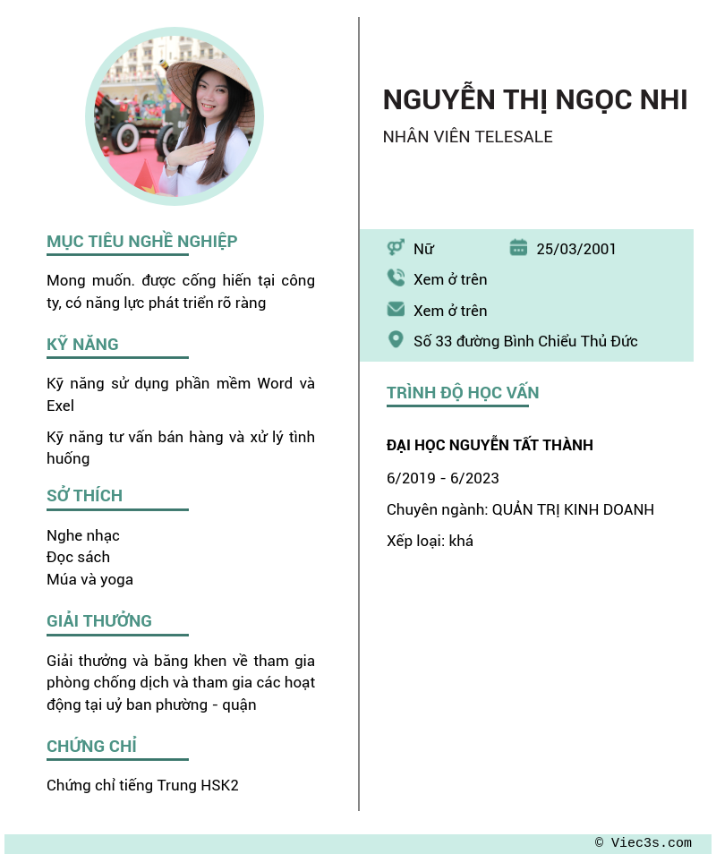 CV ứng viên