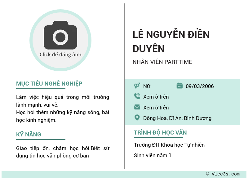CV ứng viên