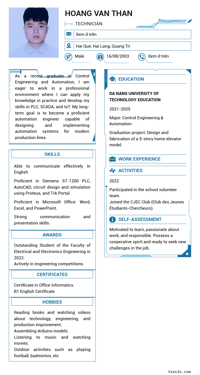 CV ứng viên