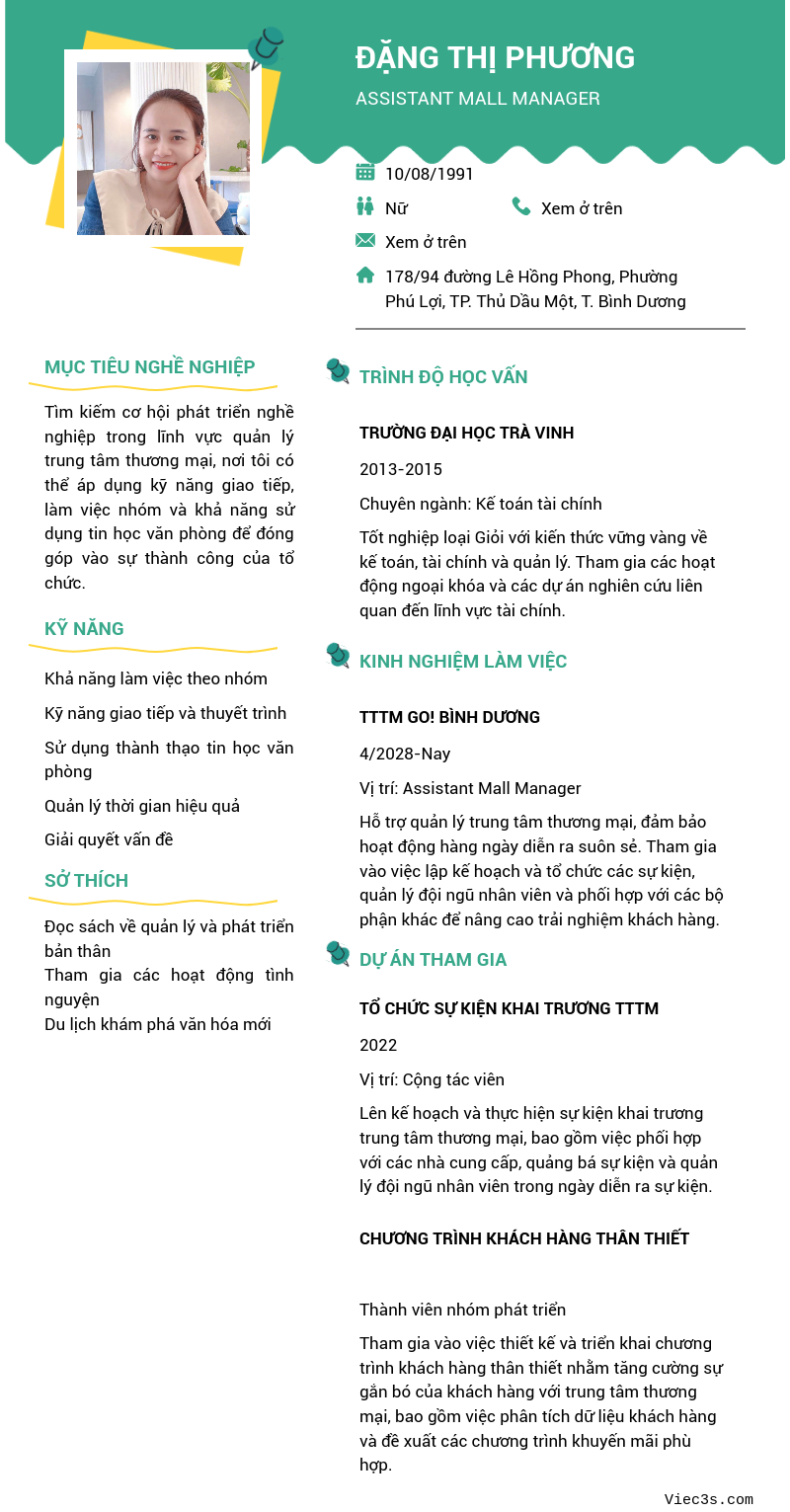 CV ứng viên