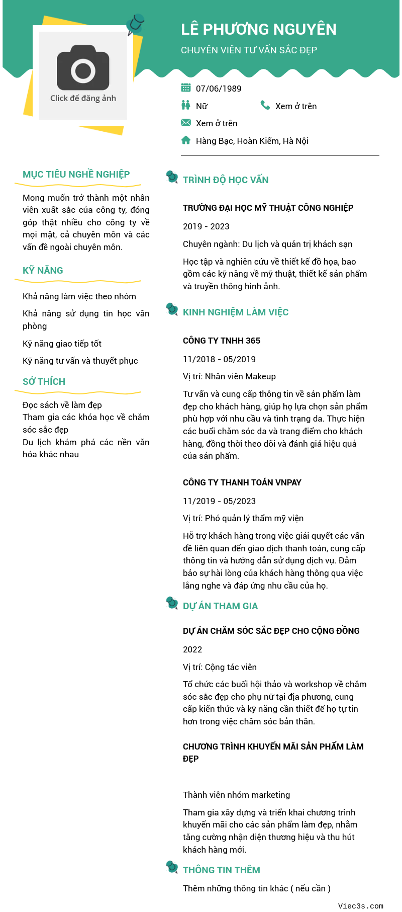 CV ứng viên