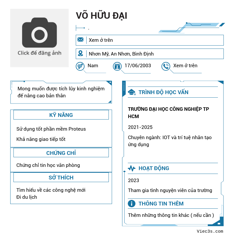 CV ứng viên