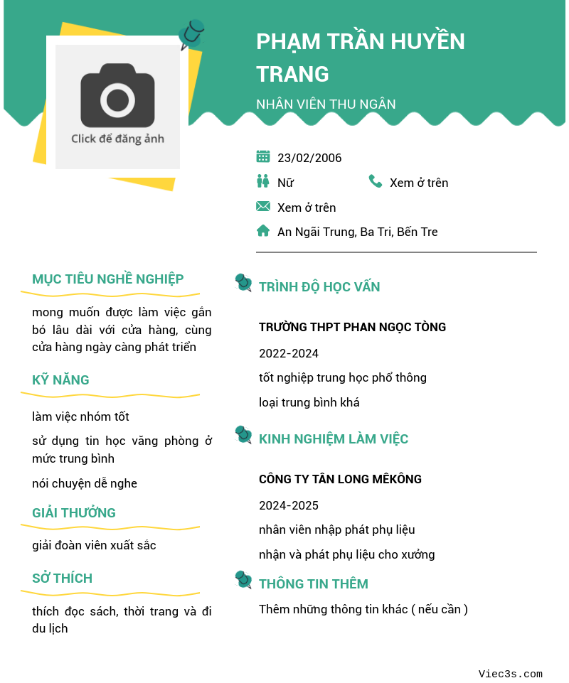 CV ứng viên