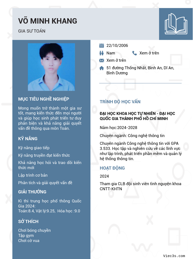 CV ứng viên