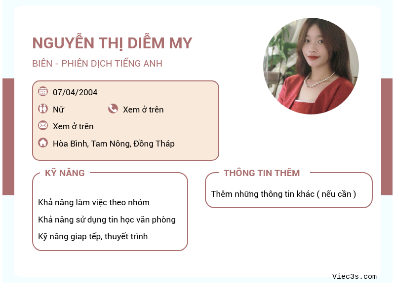 CV ứng viên