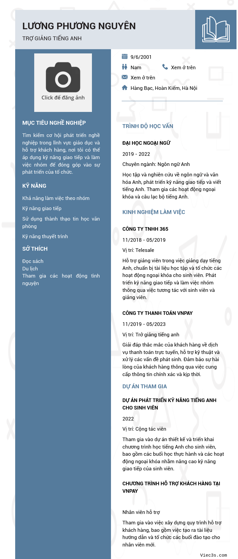 CV ứng viên