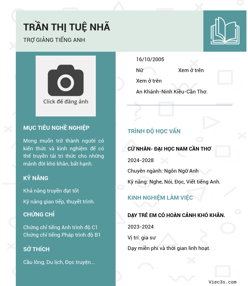 CV ứng viên