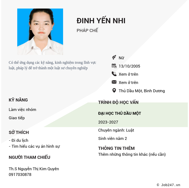 CV ứng viên