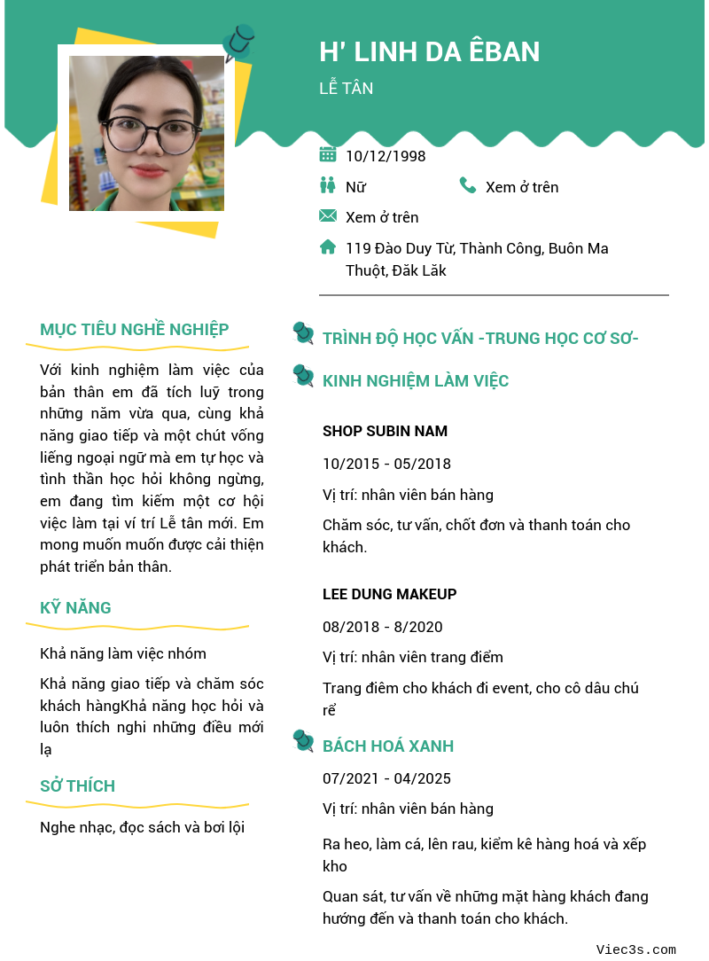 CV ứng viên
