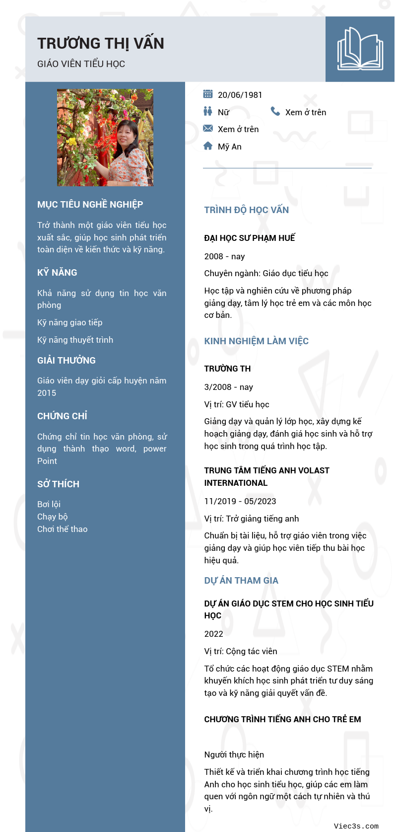 CV ứng viên