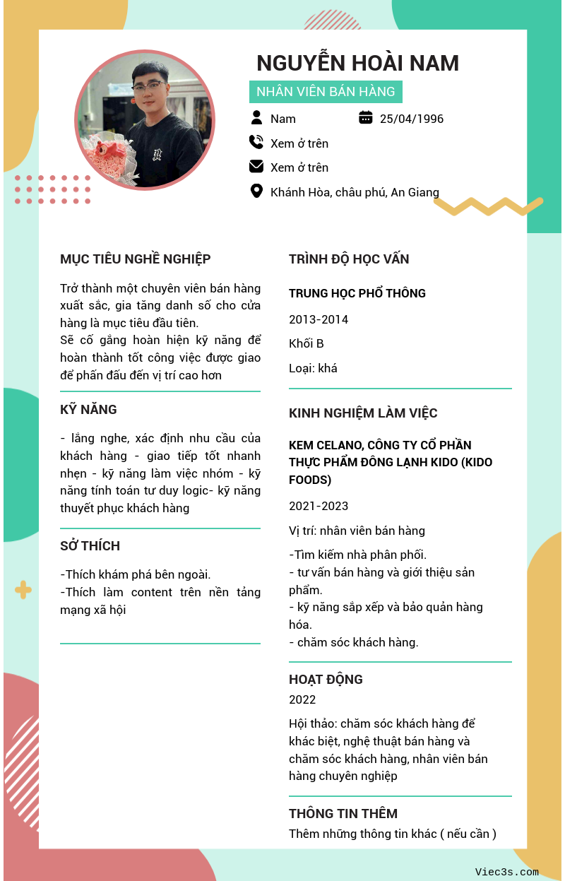 CV ứng viên