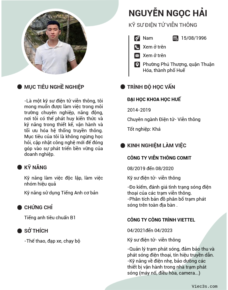 CV ứng viên